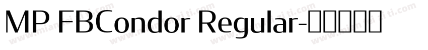 MP FBCondor Regular字体转换